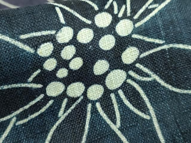 平和屋着物□極上 夏物 和染紅型 栗山紅型 栗山吉三郎 九寸名古屋帯