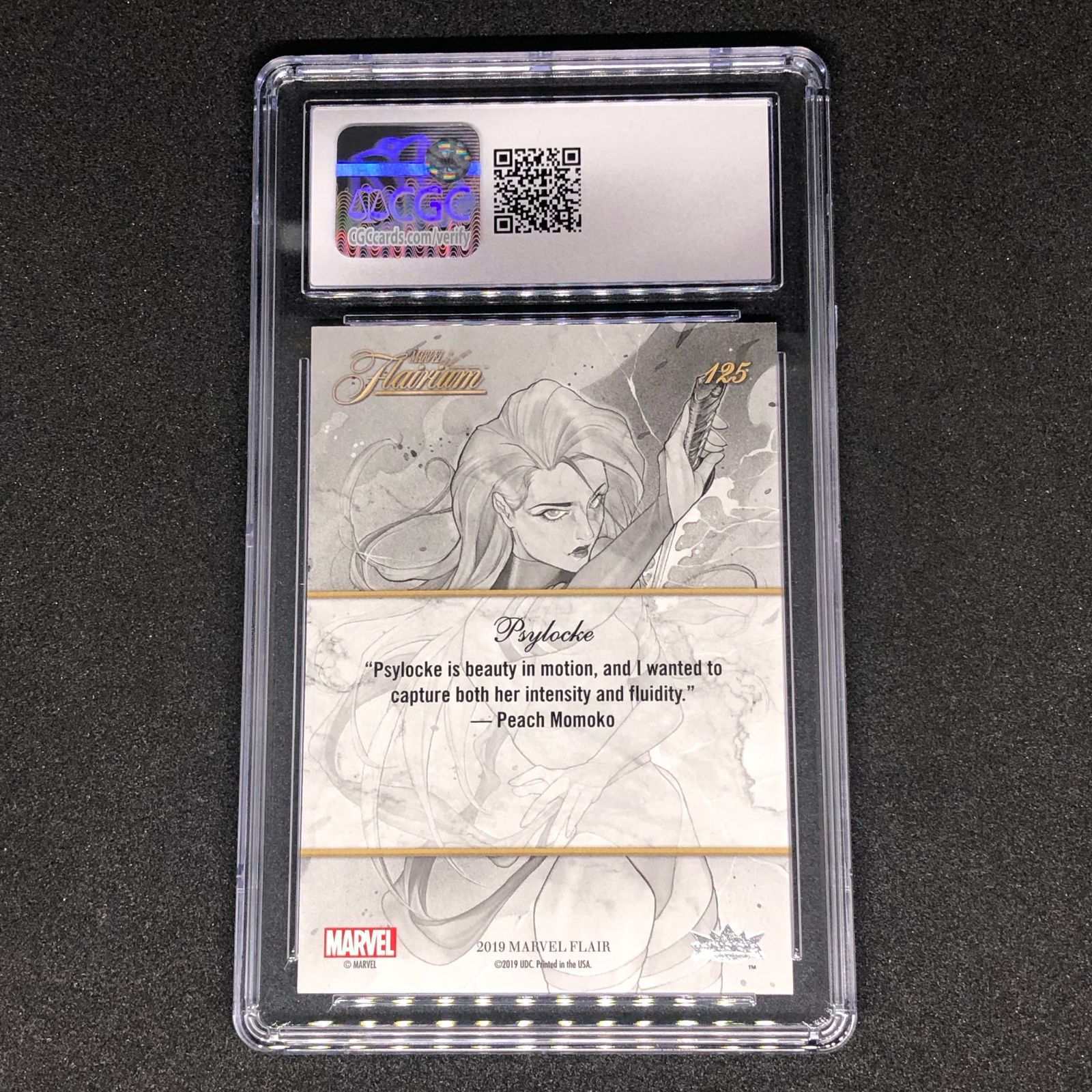 Psylocke サイロック 2019 Flair Marvel ベースカード 125 CGC 9 5 桃桃子