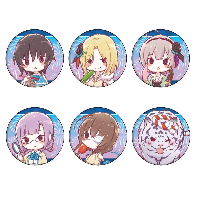 ヘブンバーンズレッド 11 夏祭りver. 第31B部隊 [グラフアートイラスト] 缶バッジ 6個入りBOX