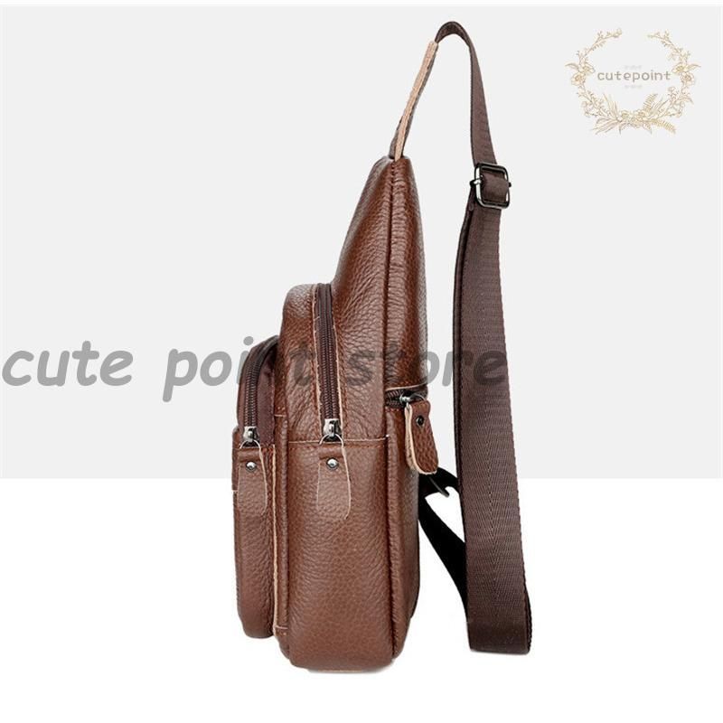 アニエスベーボヤージュ　牛革×ナイロン　ロゴ型押し　軽量クロスボディバッグ黒 dandelion-onlineshop_03-012631