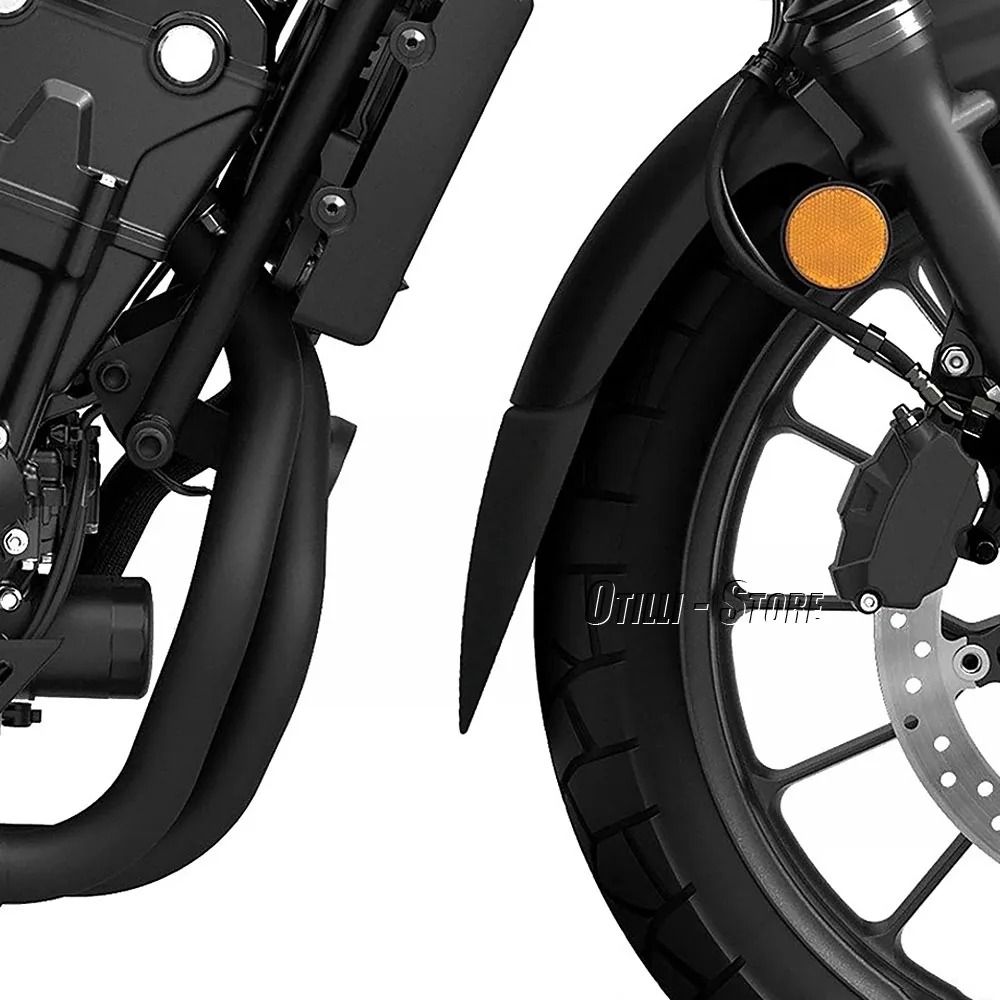 バイク アクセサリー フロントエクステンダー フェンダー ブラック