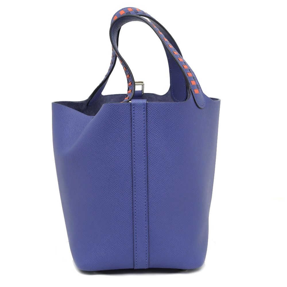 名東】エルメス ピコタンロックPM 18 トレサージュ ブルーブライトン