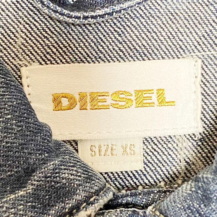 DIESEL ディーゼル デニムジャケット ダメージ素材 サイズXS - メルカリ