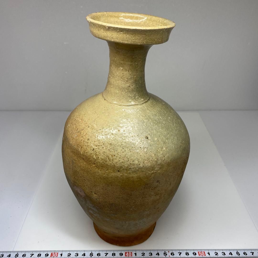 16世紀 高麗青磁 花瓶 高さ29.5㎝ タヒチル 東な6-1229