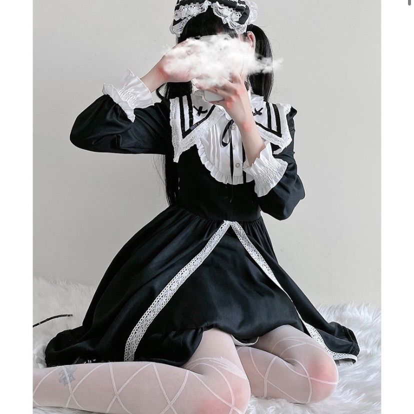 ワンピース ゴシック ロリータ コスプレ M 量産型 病みかわ
