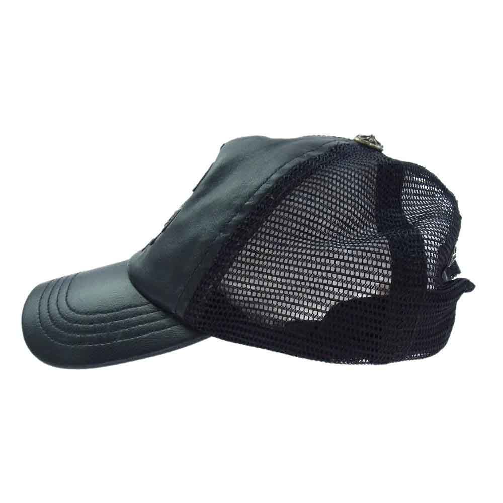 CHROME HEARTS クロムハーツ（原本無） TRUCKER CAP LEATHER FRONT BS