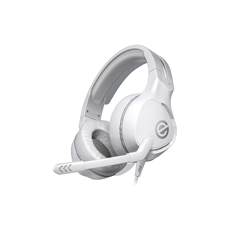 エレコム ゲーミングヘッドセット 有線 ヘッドホン 軽量×やわらかイヤーパッド 長時間のプレイも快適 ホワイト HS-G01WH