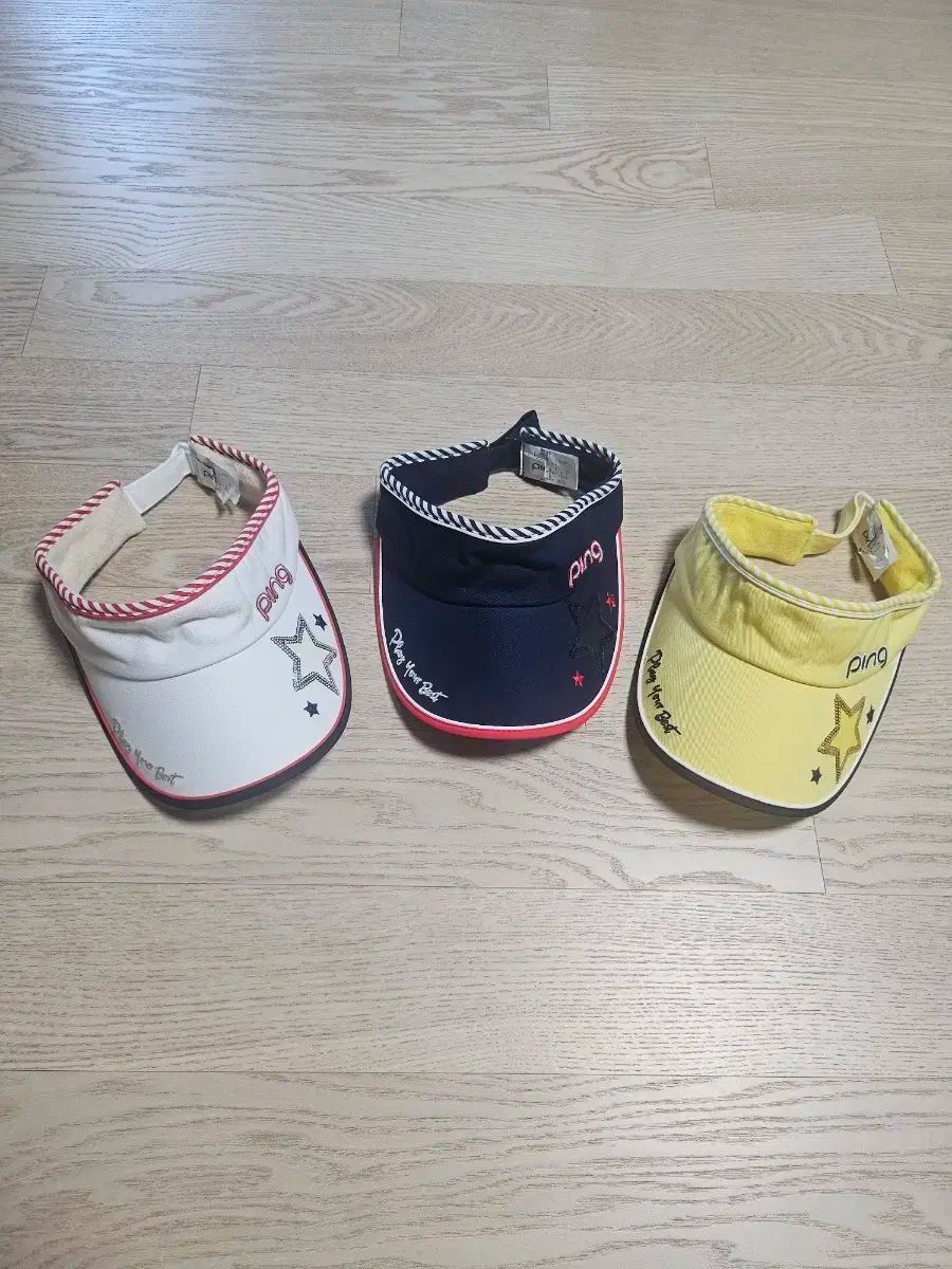 Ping PING ゴルフ サンキャップ ホワイト ネイビー イエロー