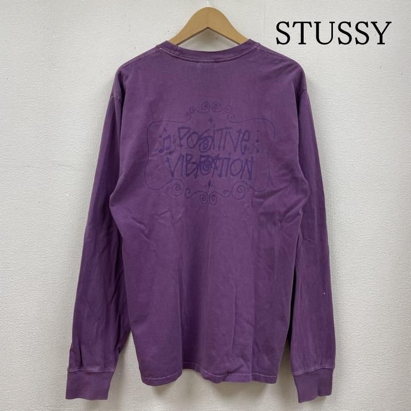 STUSSY ステューシー Tシャツ 長袖 ポジティブ バイブレーション ピグモン ダイ エルエス Tシャツ 長袖