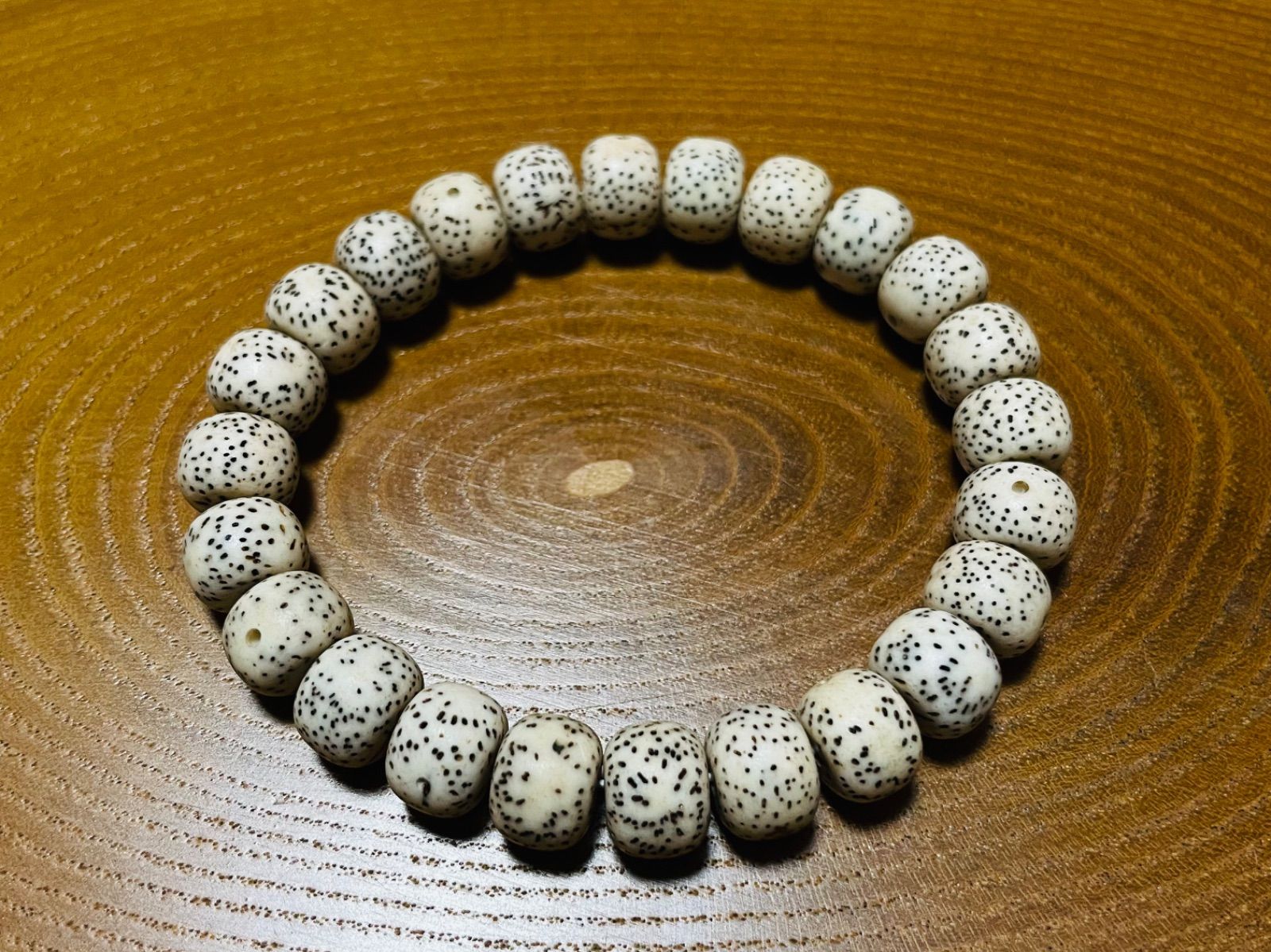 菩提树の実 星月菩提 数珠 腕輪念珠 ブレスレット 御守り - 自然の宝物