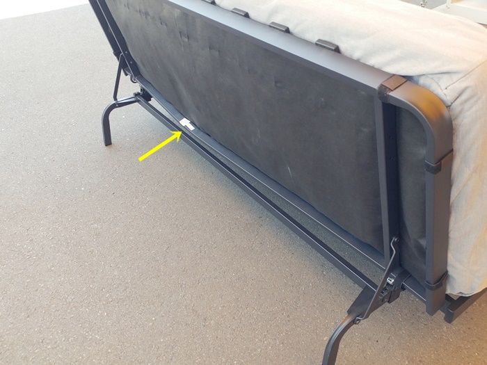 【中古】【一部地域送料無料】IKEA（イケア）　ソファベッド　３人掛けソファ　シングルベッド　簡易ベッド　F-RA-194-0528A