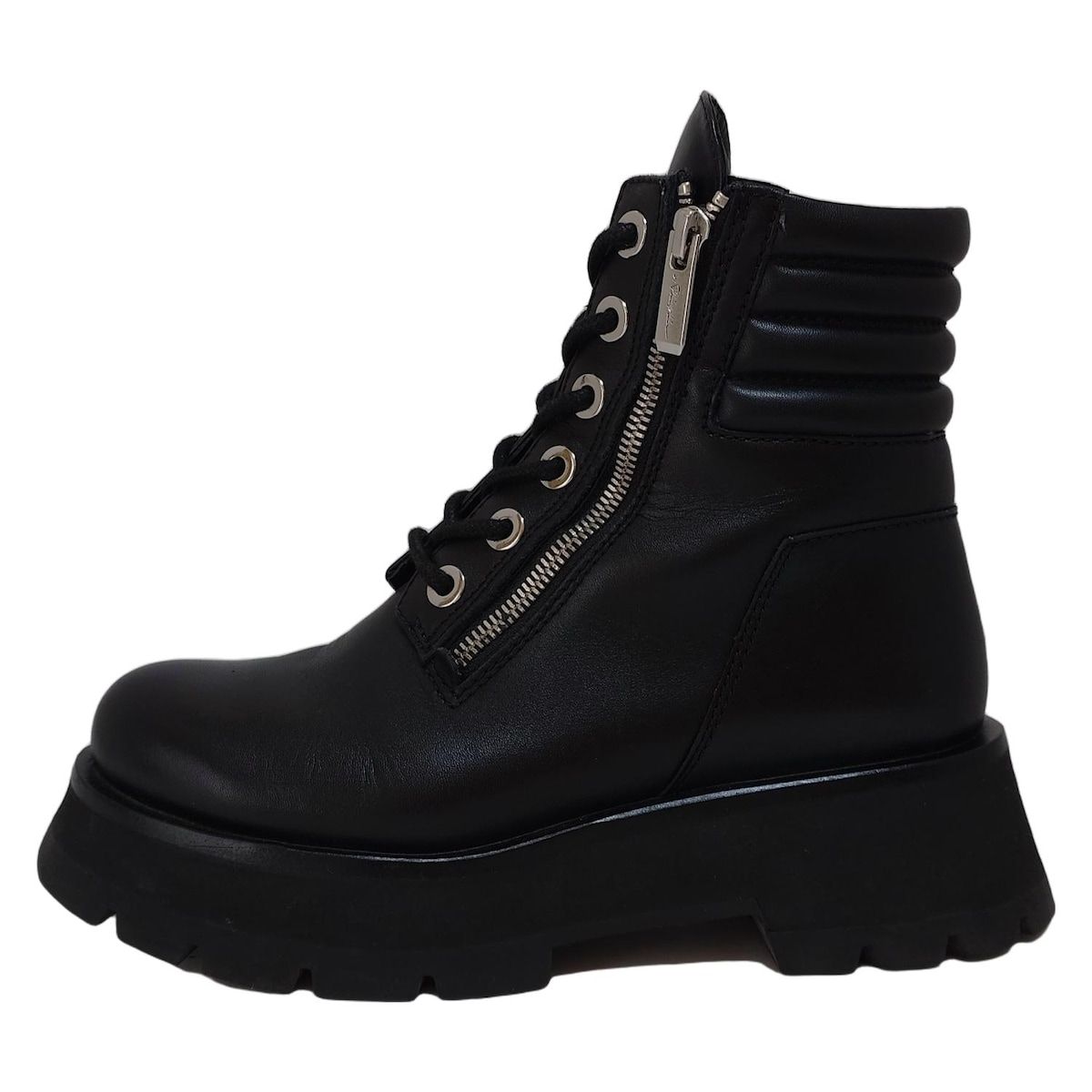 3.1 Phillip lim スリーワンフィリップリム ショートブーツ 37 レディース - 黒 レースアップ レザー