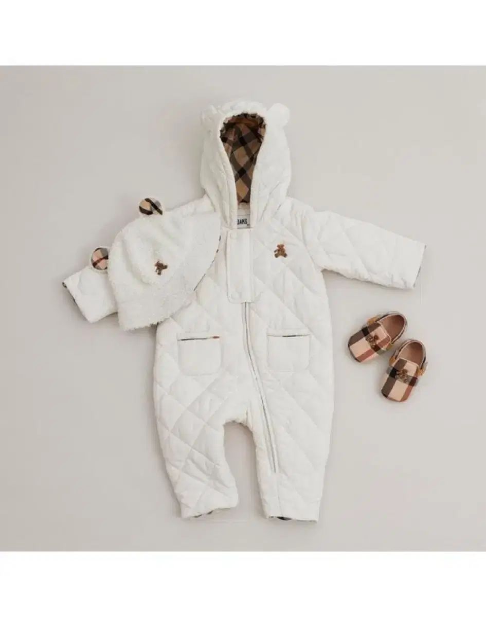 DAKS ダックス ベビー 軽量 ダウン くま 宇宙服 90 24 M ブークレ ベア ドームハット