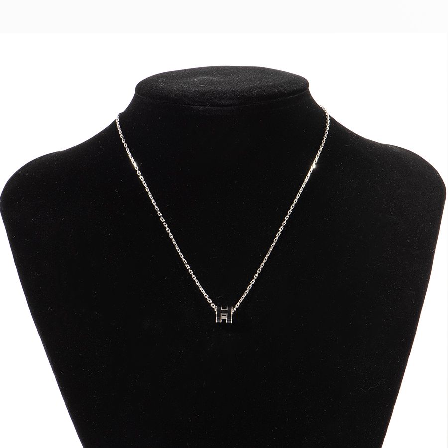 HERMES エルメス ミニ ポップH（アッシュ） ネックレス ペンダント  