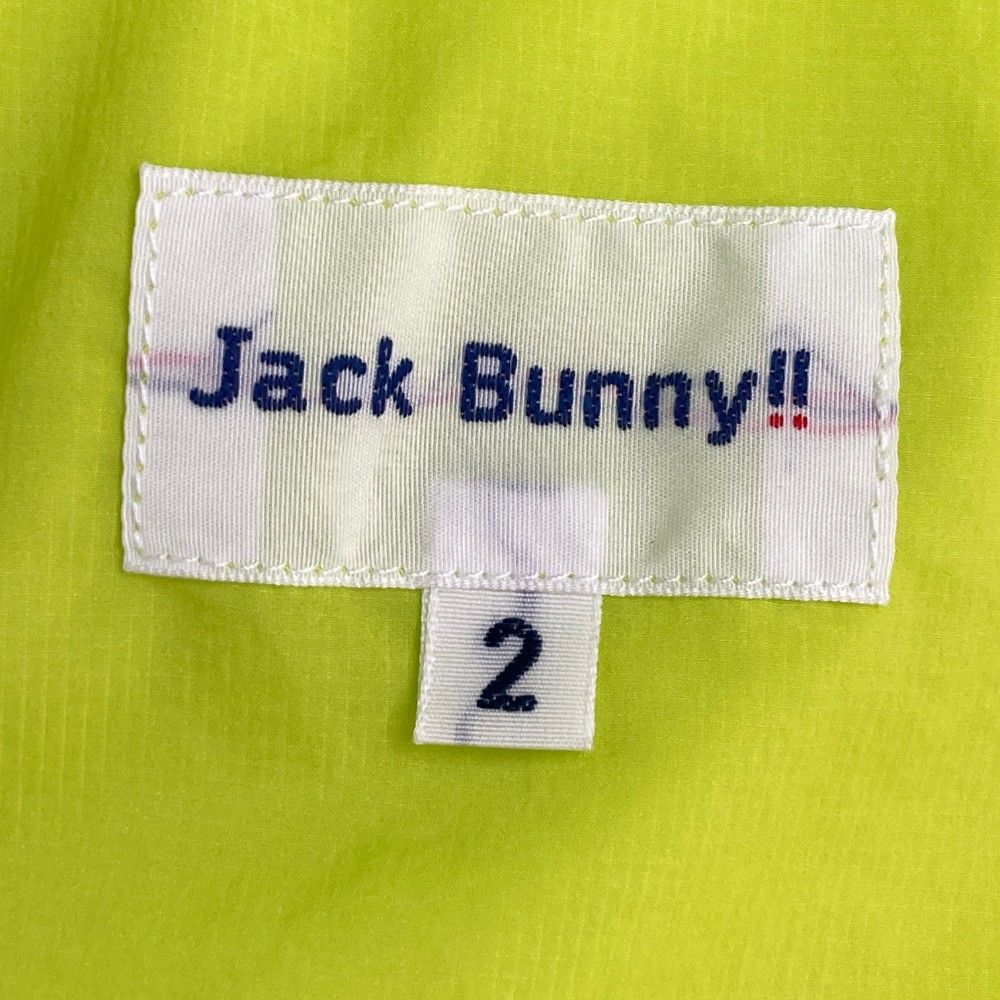 サイズ：2 JACK BUNNY ジャックバニー 2023年モデル 薄手 ジップパーカー  イエロー系 [240101453932] ゴルフウェア レディース ストスト サイズ：2 JACK BUNNY ジャックバニー 2023年モデル 薄手 ジップ