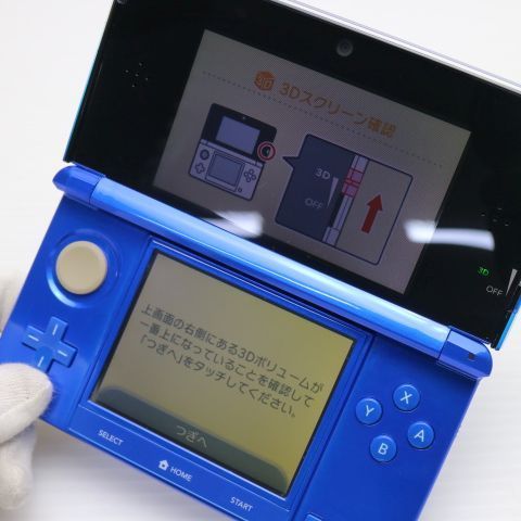 ニンテンドー3DS 本体 青 コバルトブルー　美品 ゲオ公式通販サイト/ゲオオンラインストア【中古・箱説あり