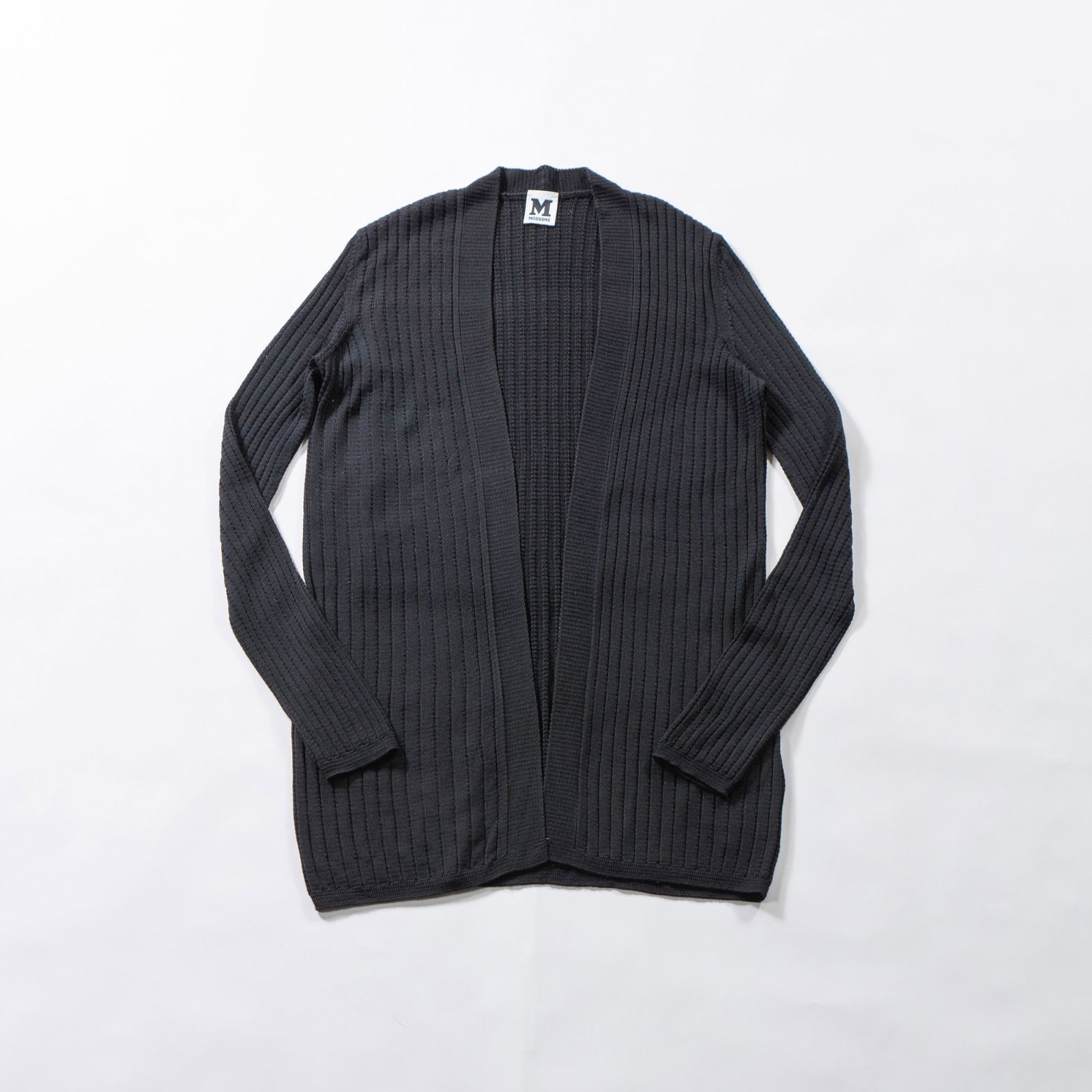 ミッソーニ M MISSONI カーディガン ロングスリーブ レーヨン×メリノウール ブラック レディースファッション レディーストップス ミッソーニ M MISSONI カーディガン ロングスリーブ レーヨン×メリノ