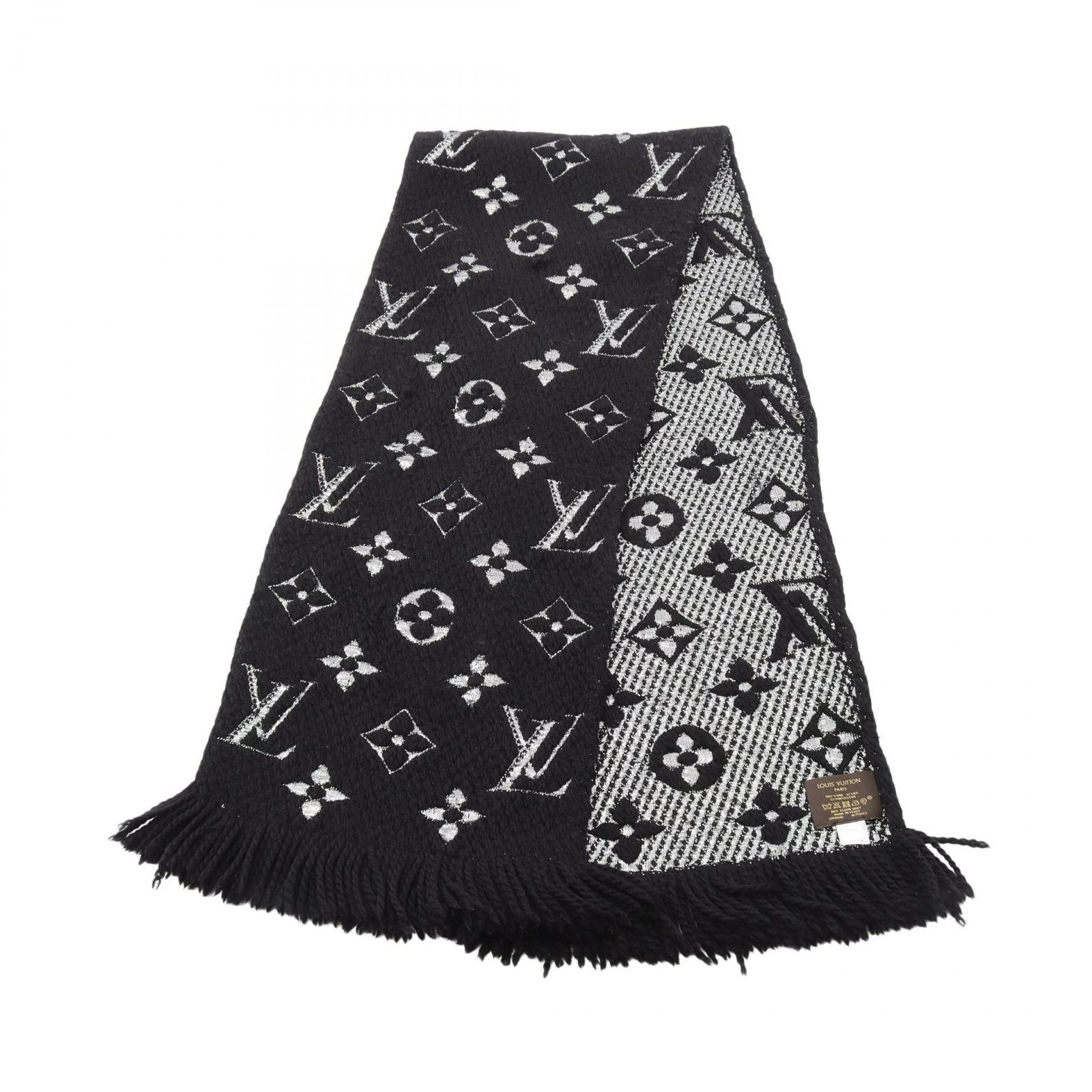 ルイ・ヴィトン LOUIS VUITTON マフラー エシャルプ ロゴマニア