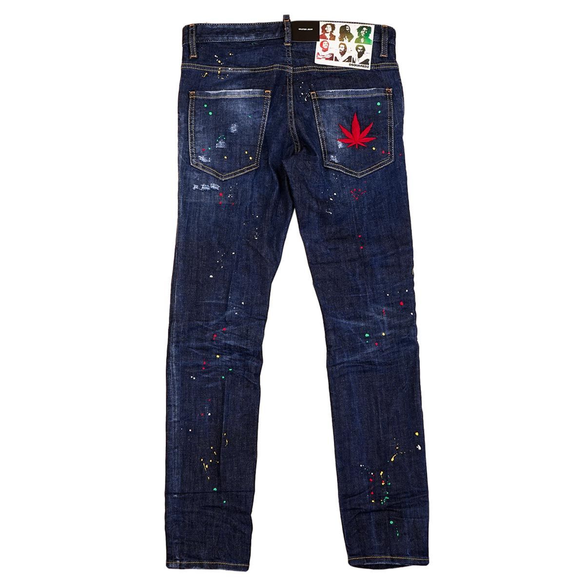 DSQUARED2 ディースクエアード パンツ ジーンズ S71LB1165 S30789 SKATER JEAN ズボン メンズ ボタンフライ  デニム 男性 470 BLUE ブルー