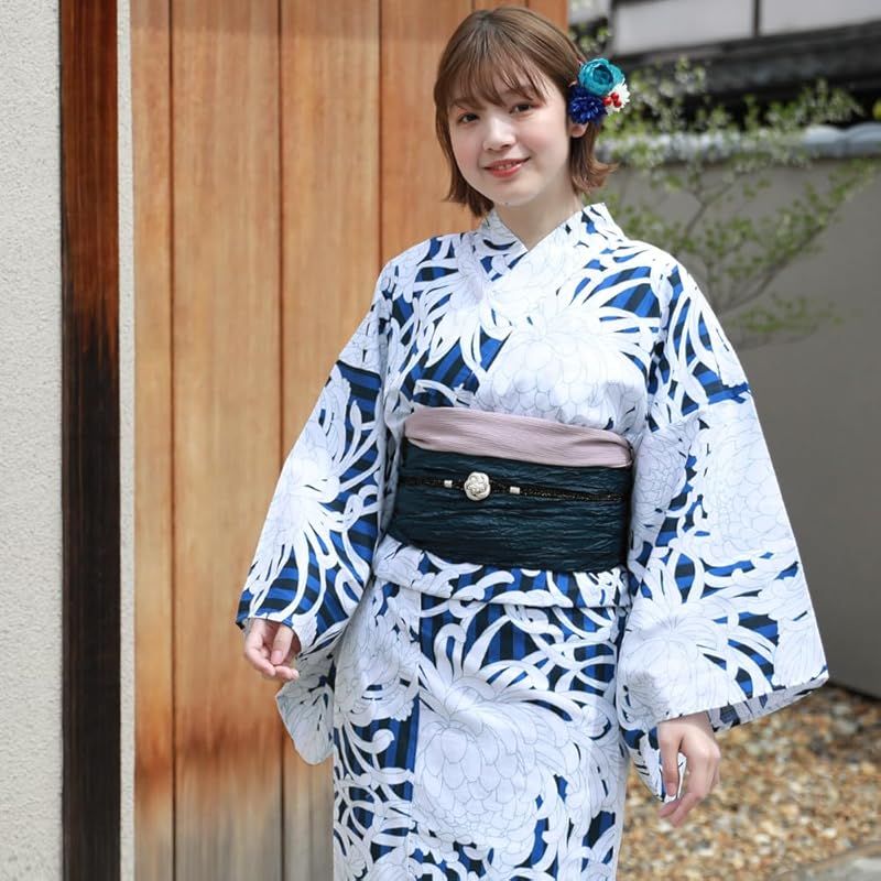 浴衣ヘコ帯セット ときめき夏恋浴衣ヘコ帯2点セット