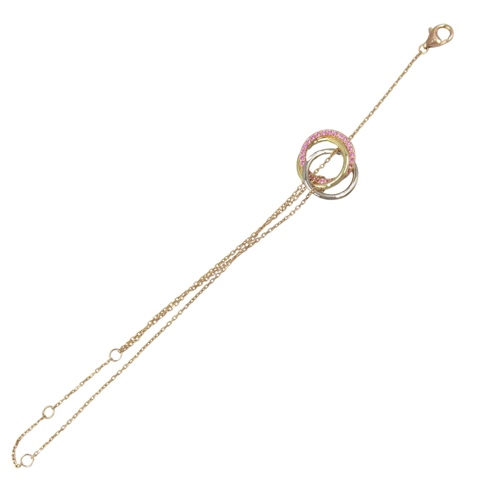 Cartier 18K ピンクゴールドブレスレット　ピンクサファイア CARTIER(カルティエ) ダムール ブレスレット ジュエリー