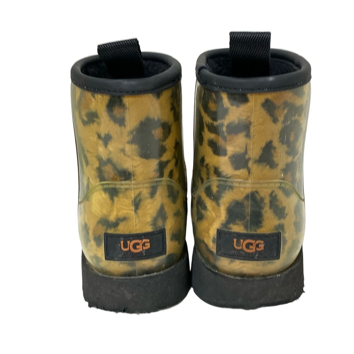 クリア×黒×マルチ 豹柄