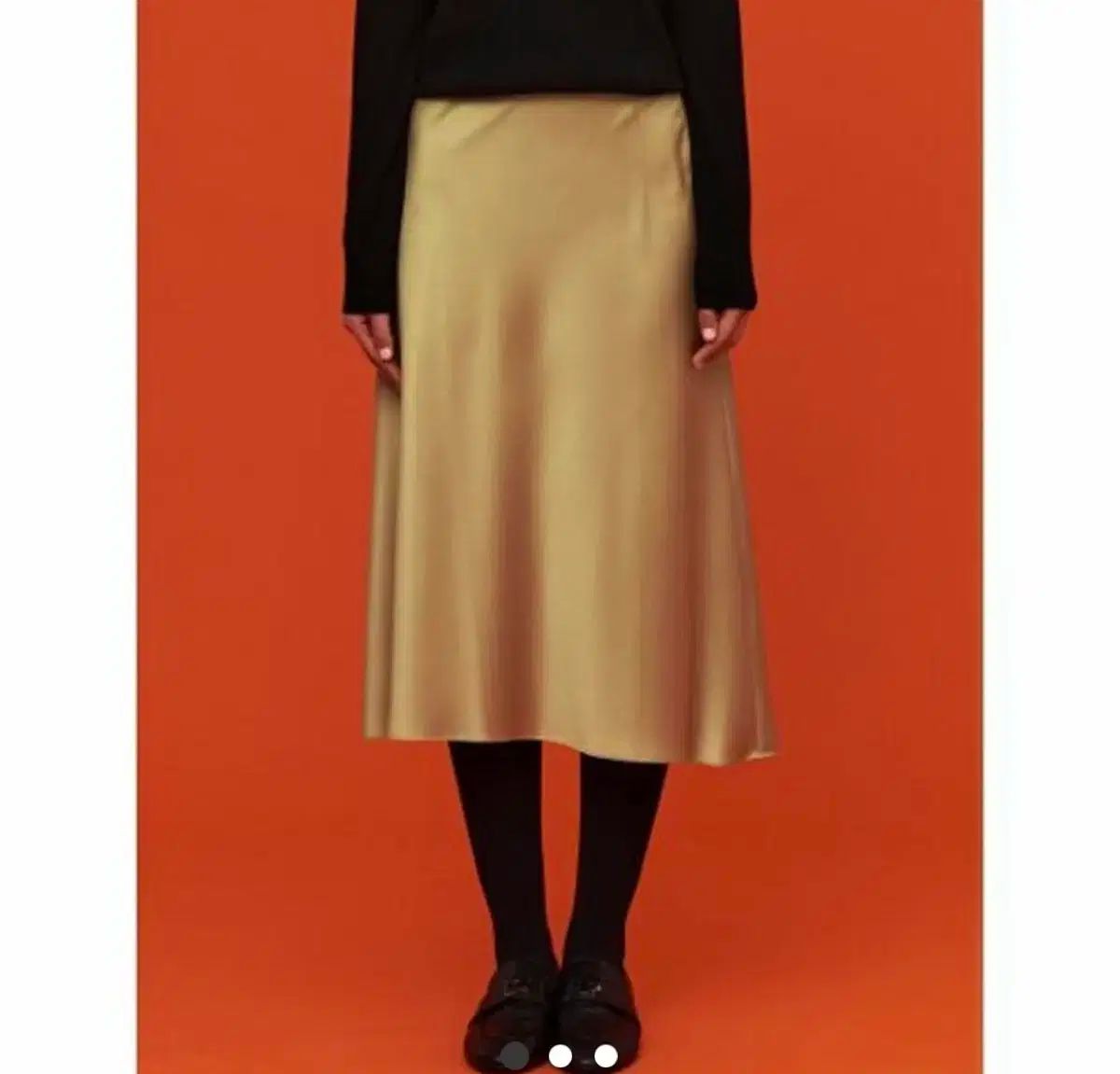 BEAN POLE ビーンポール サテン スカート