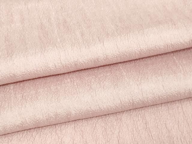 平和屋着物▽上質な色無地 単衣 作家物 霞地紋 石竹色 正絹 DAAW9364sf