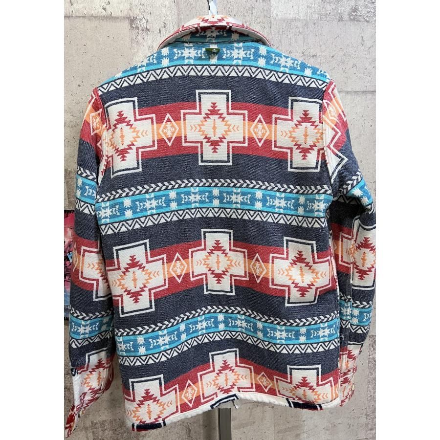 TMT ネイティブ柄 リバーシブル ジャケット S メンズ JK-F1714 NATIVE BLANKET REVERSIBLE HUNTER  JACKET