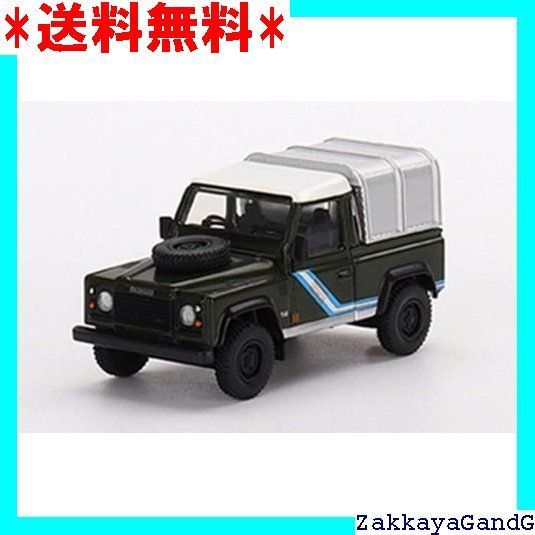 MINI GT 1/64 1/64 ランドローバー ディフェンダー 90 ピックアップ ブロンズグリーン 右ハンドル 完成品 224