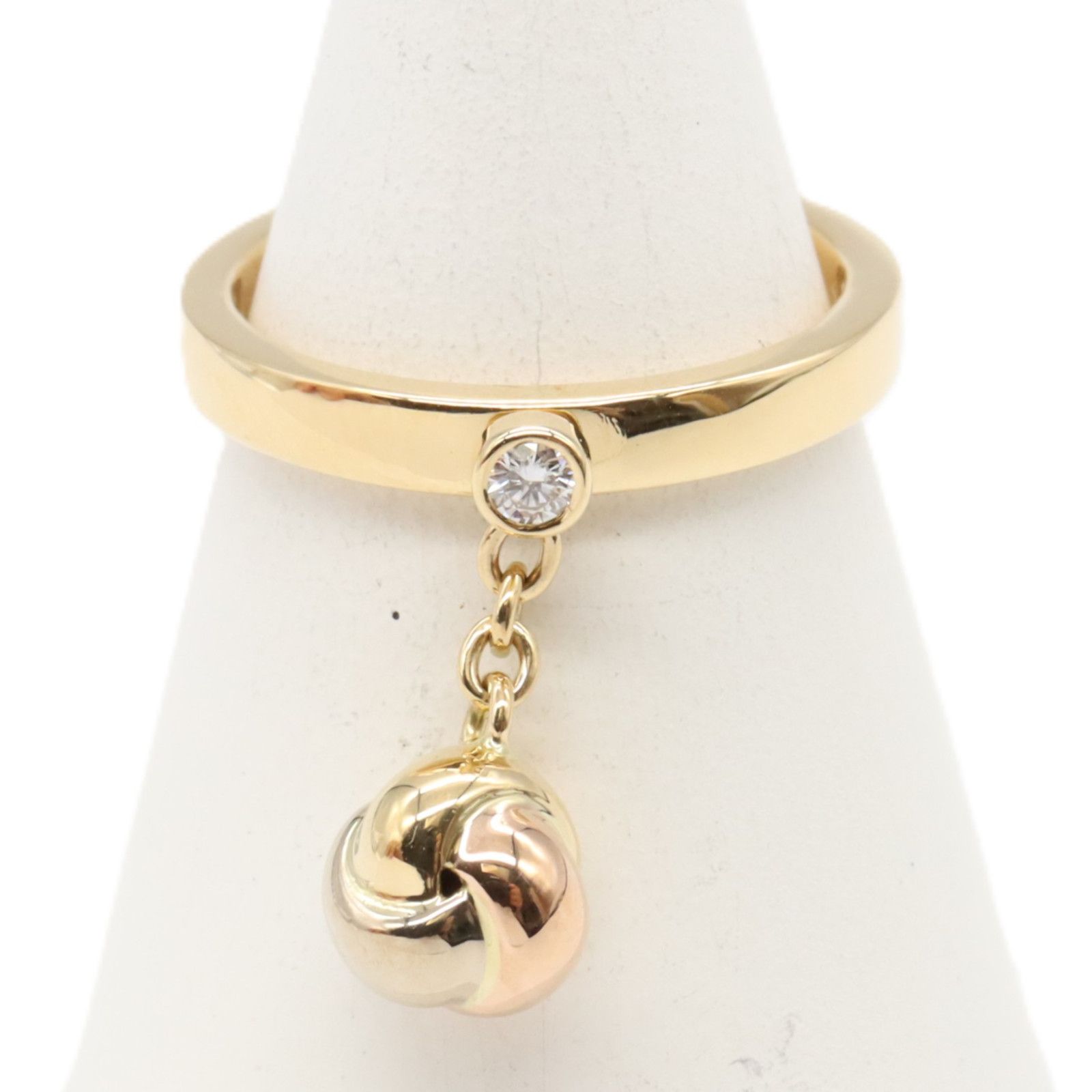 カルティエ CARTIER リング・指輪 ベビートリニティ リング 1PD K18  