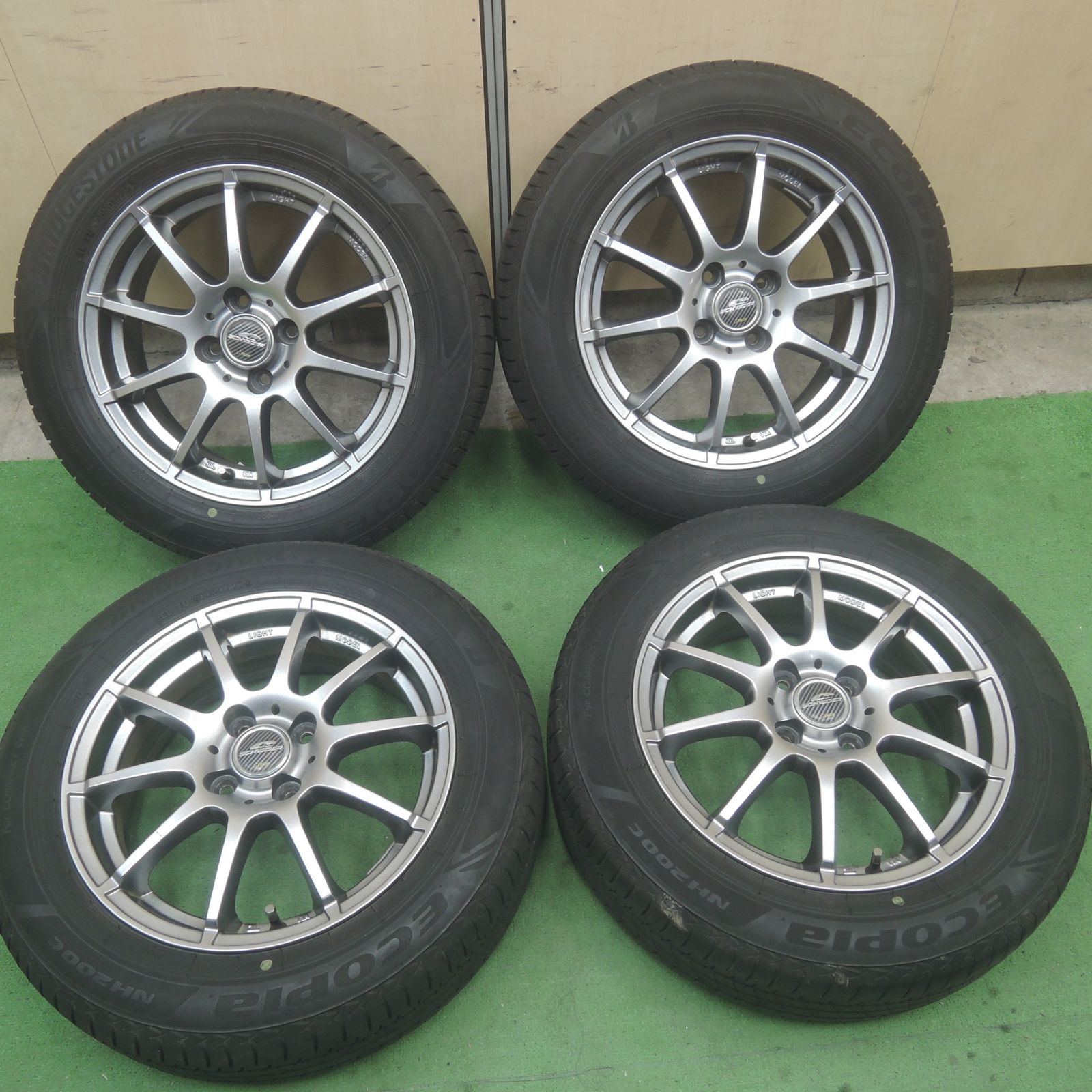 バリ溝 22年 8.5分 175|65R15 ブリヂストン エコピア NH200C SCHNEIDER ATECH シュナイダー 15インチ PCD100|4H 5042301TTノ