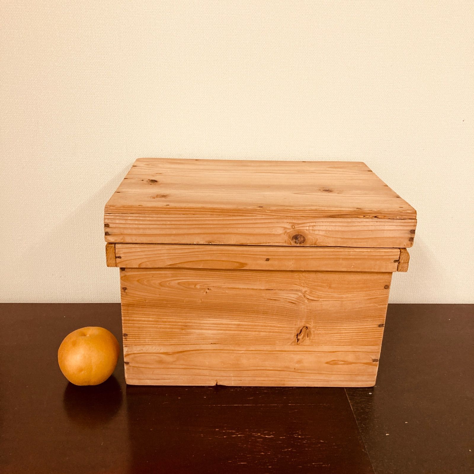昭和レトロ 古い茶箱 〜 収納箱 木箱 コンテナ - メルカリ