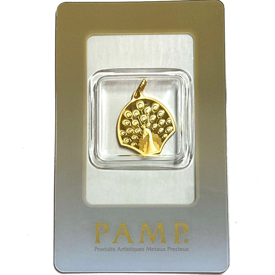PAMP•純金•K24•5g•カメオデザインバチカン一体型（バチカンも純金です） PAMP•純金•K24•5g•カメオデザインバチカン一体型（バチカンも純金