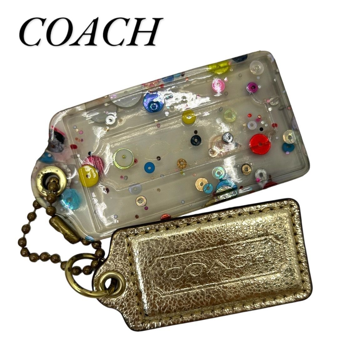 【8月限定20%OFFクーポン!!】 COACH　ロゴチャーム　キーホルダー　バッグチャーム