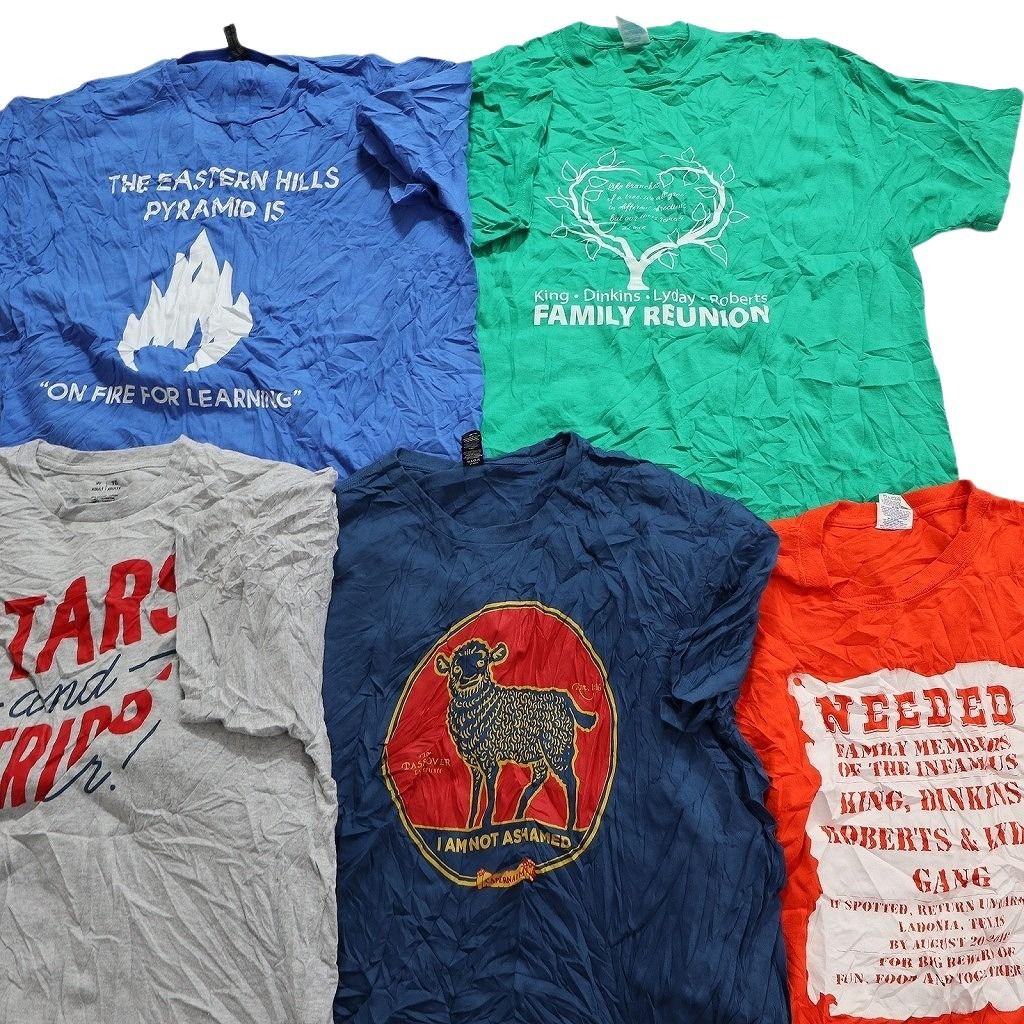 古着卸 まとめ売り カラーmix プリント 半袖Tシャツ 20枚セット