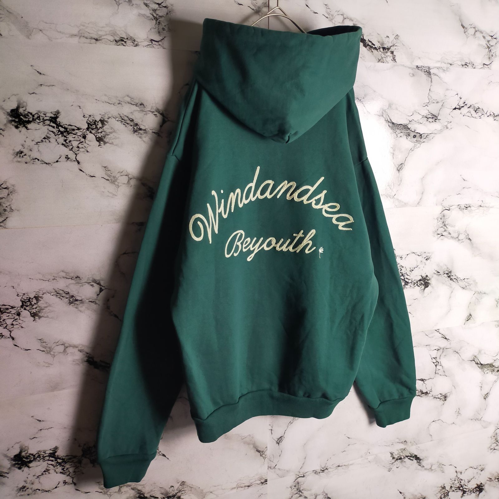 入手困難】WIND AND SEA ウィンダンシー Lサイズ☆パイル刺繍ロゴ