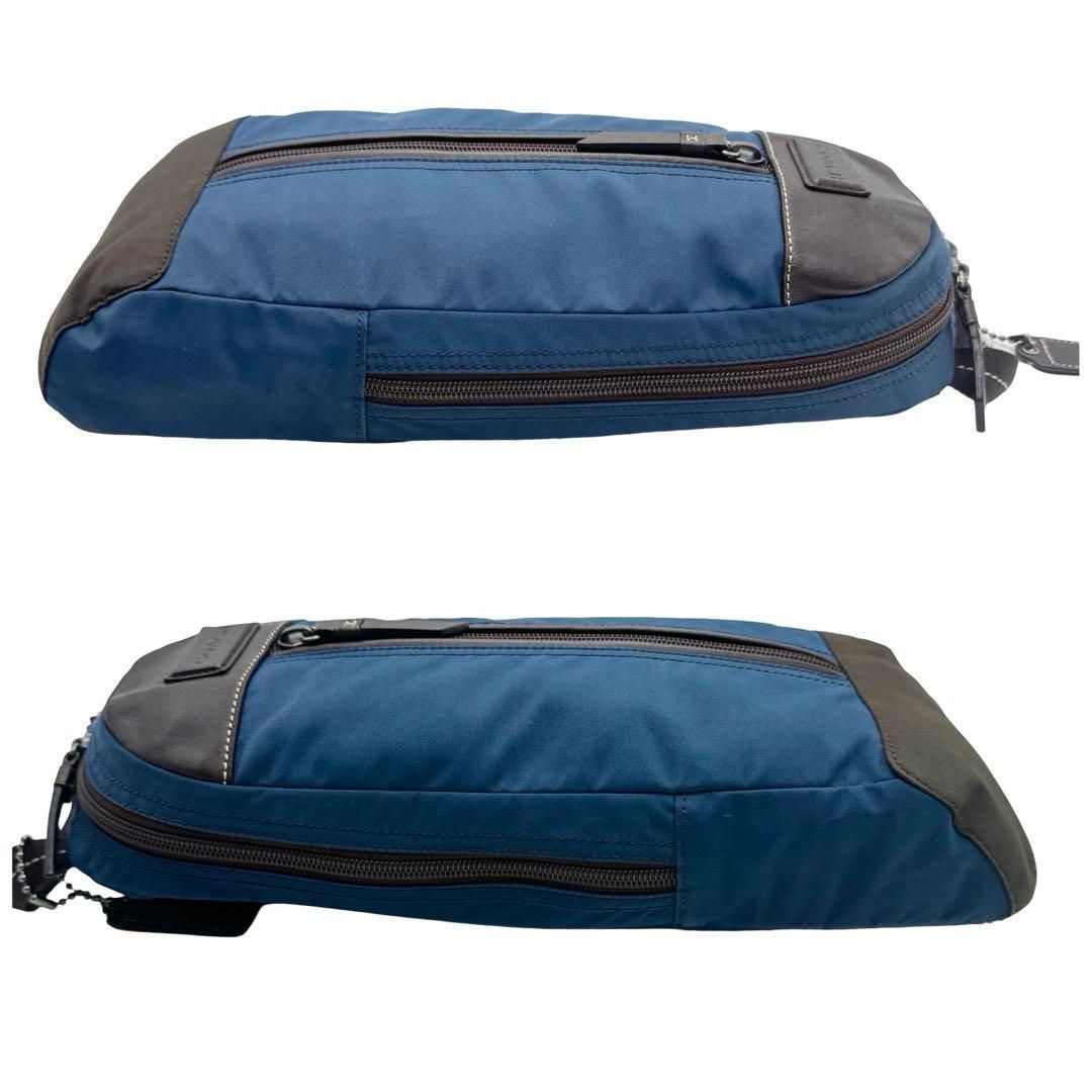 COACH コーチ F70692 ナイロン×レザー クロスボディ ショルダー