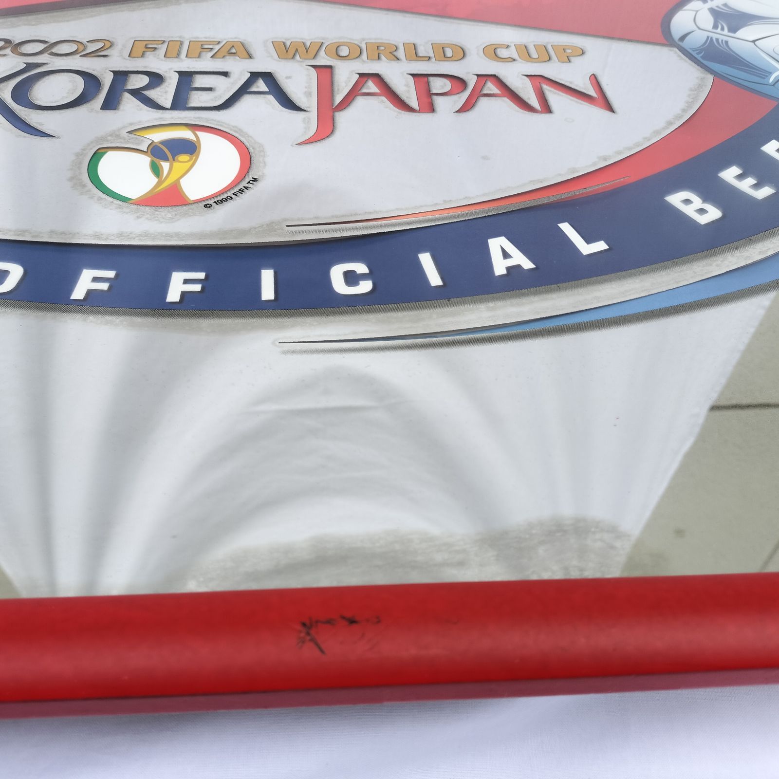 バドワイザー 特大パブミラー 85cm　2002年FIFAワールドカップ記念 バドワイザー 特大パブミラー 2002年FIFAワールドカップ記念