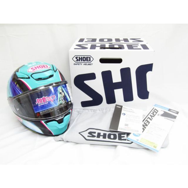 ♥ SHOEI ショウエイ Z-8 初音ミク フルフェイス ヘルメット TC-4 8月製造 純ガラスコーティング施工 サイズ L 59cm CA1005