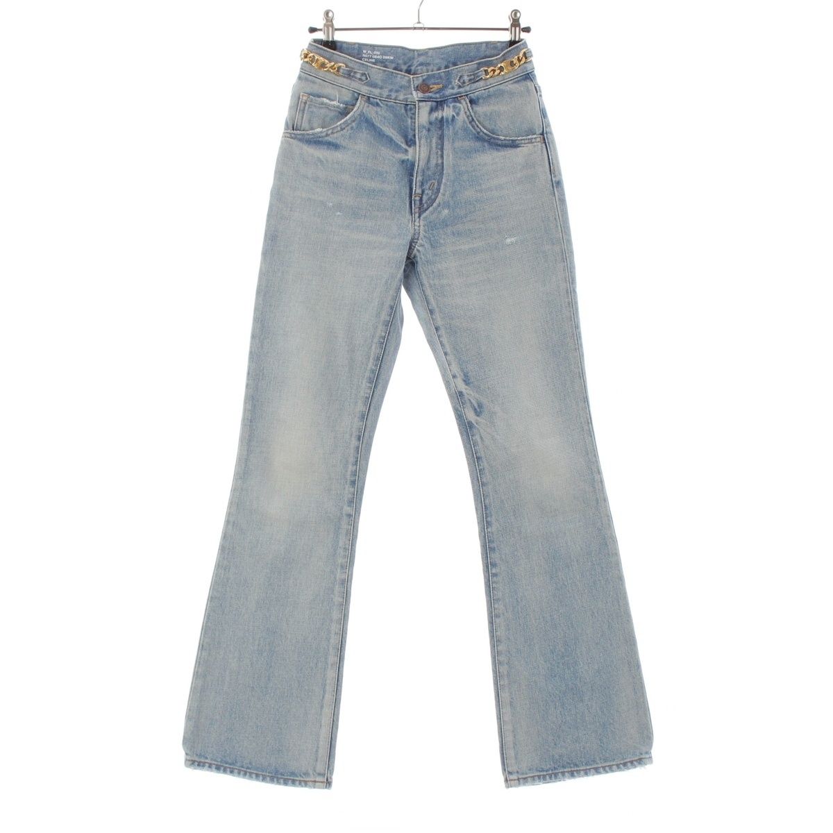 セリーヌ コットン トリオンフ ダメージ加工 フレア デニムパンツ