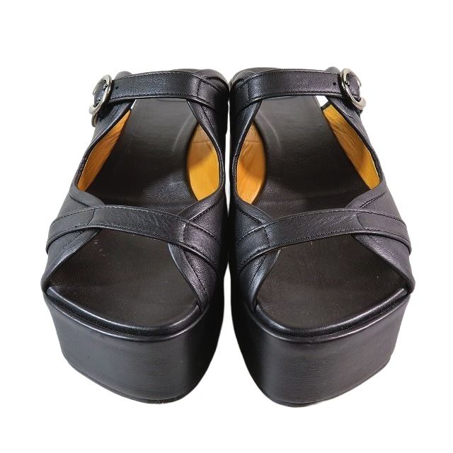 極美品 KATIM カチム サンダル レザー プラットフォーム 厚底