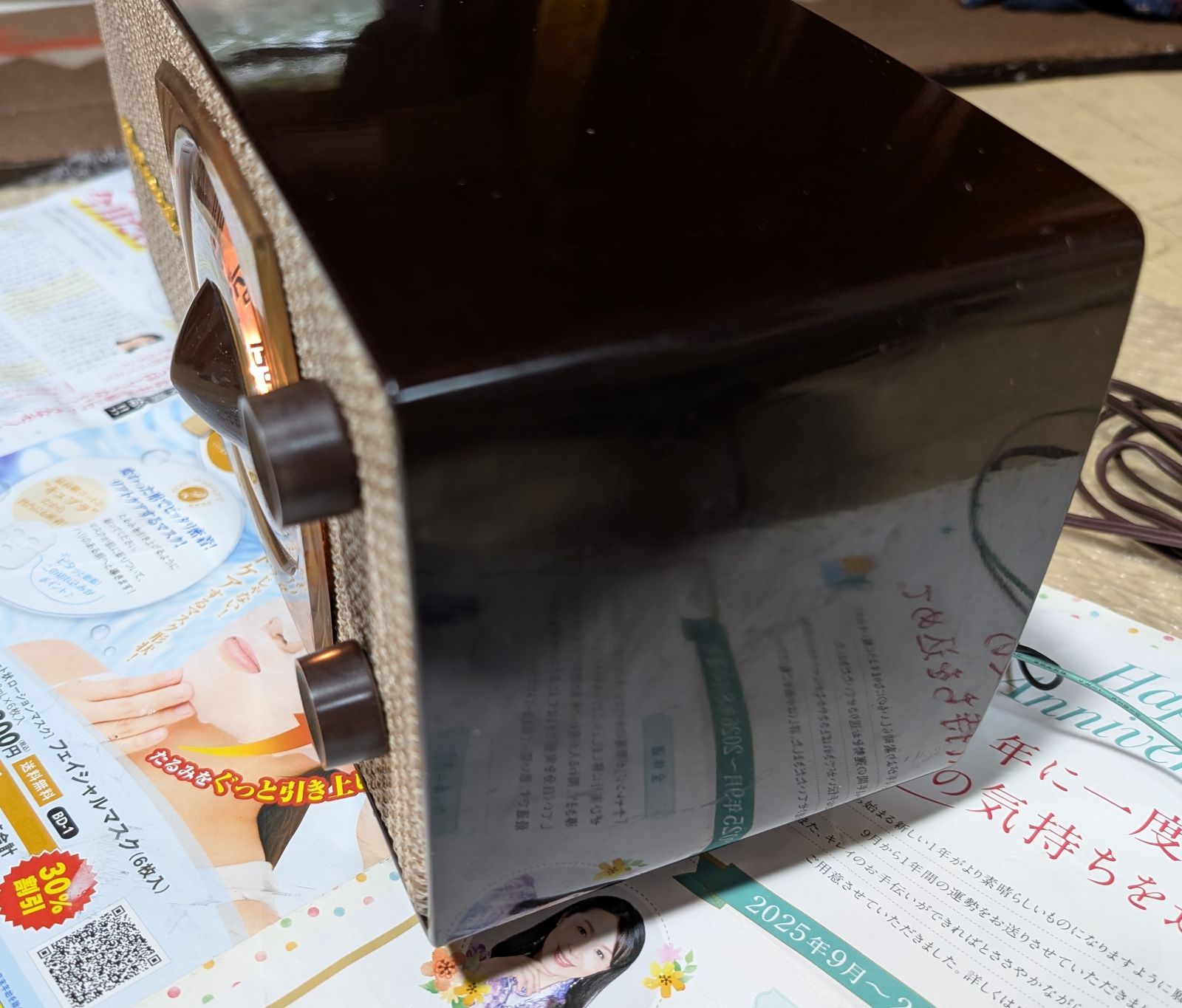 ナショナル 昭和レトロ真空管ラジオ DX-370 bluetooth トランス付