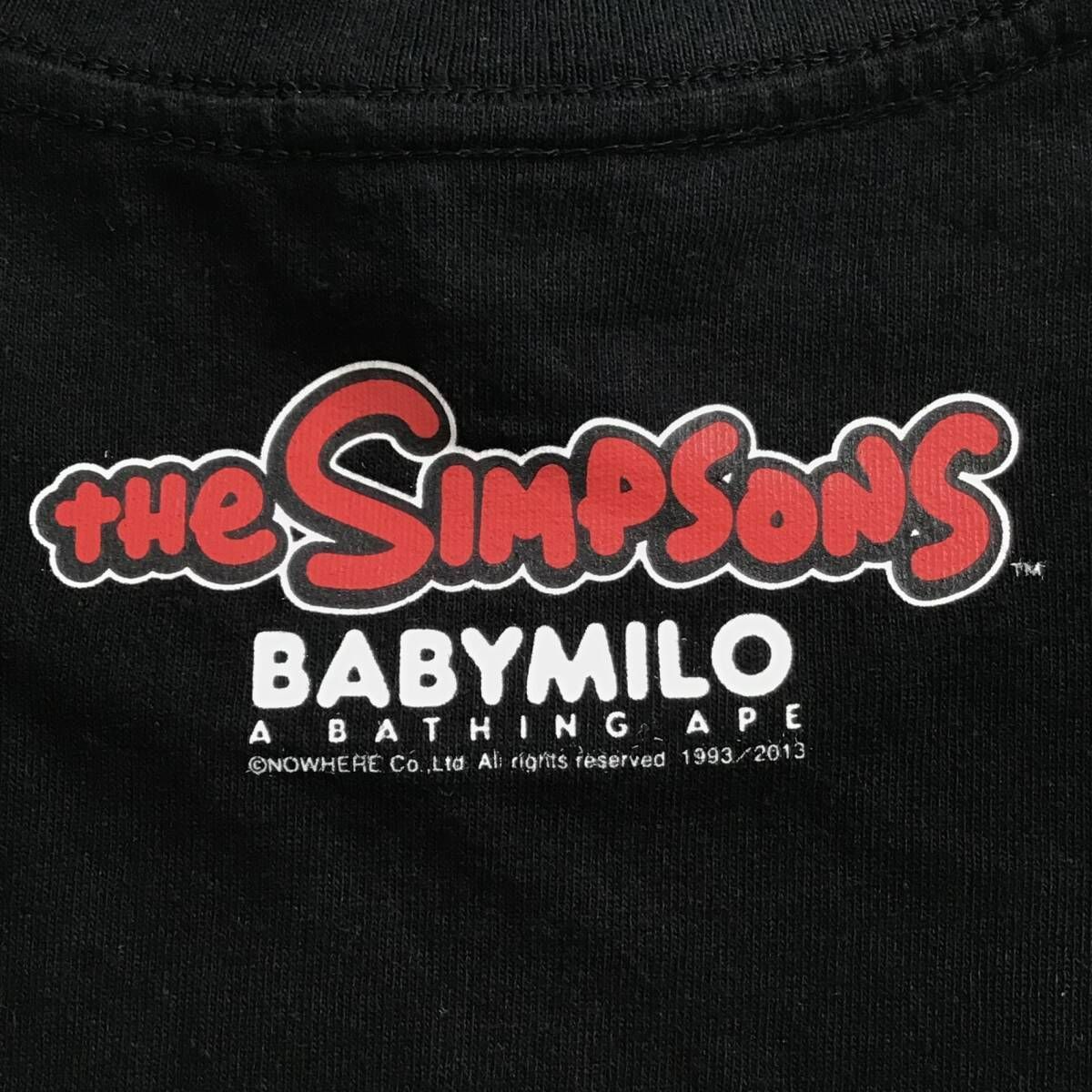 THE SIMPSONS × BAPE BABY MILO Tシャツ Mサイズ a bathing ape
