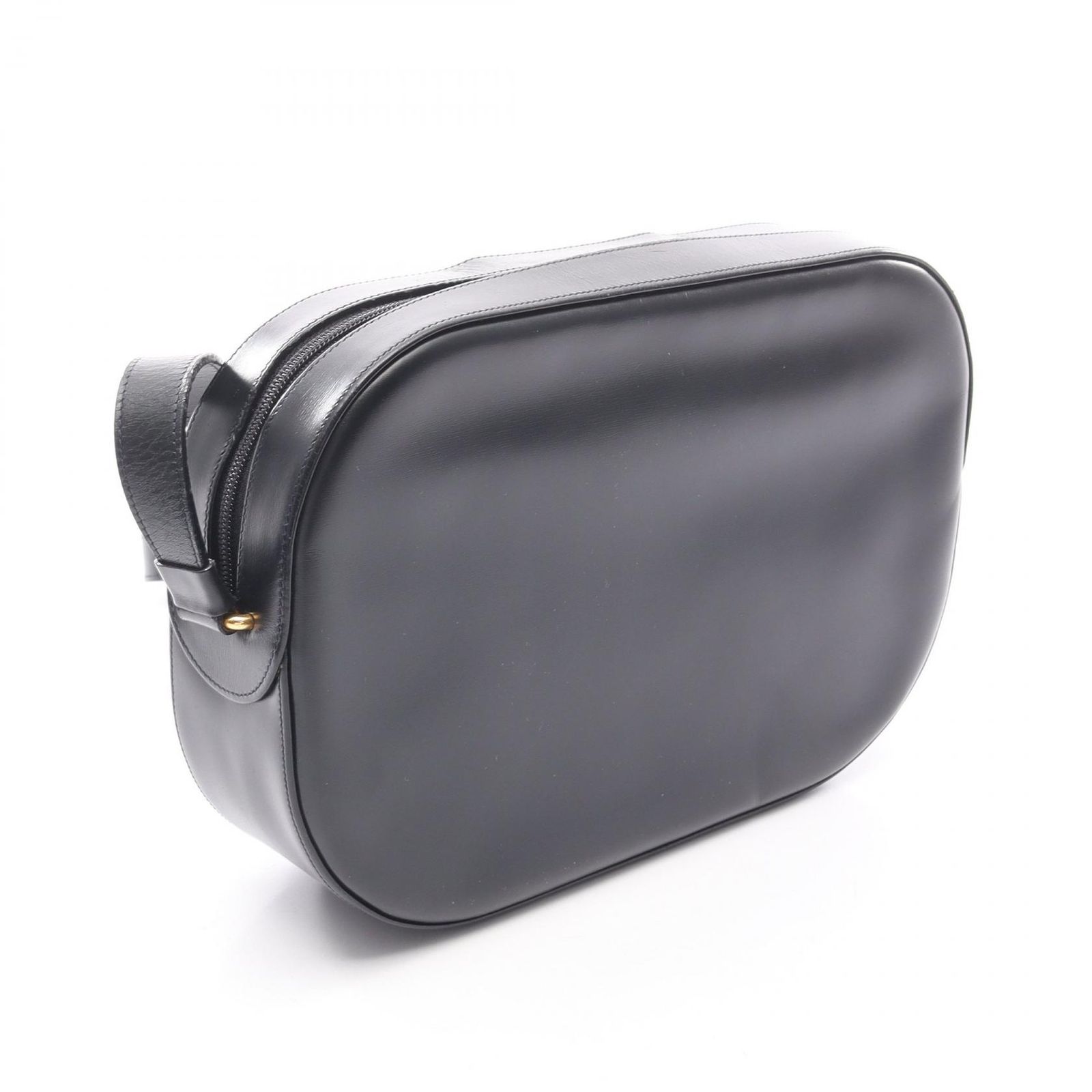 美品 カルティエ レザー ショルダーバッグ サファイアライン ロゴ型