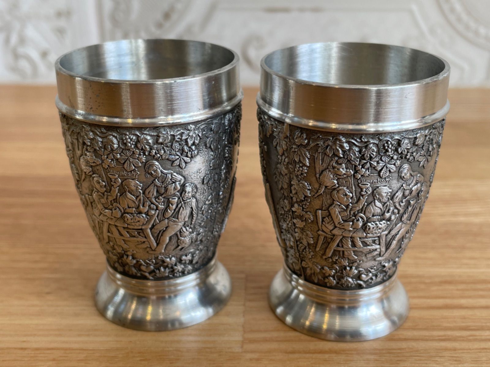 ドイツ製 ジンベッカー シュトゥットガルト 錫製 酒器 2個