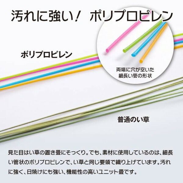 日本製 軽量 置き畳/ユニット畳 【ベージュ 約67×67×1.7cm 9枚組