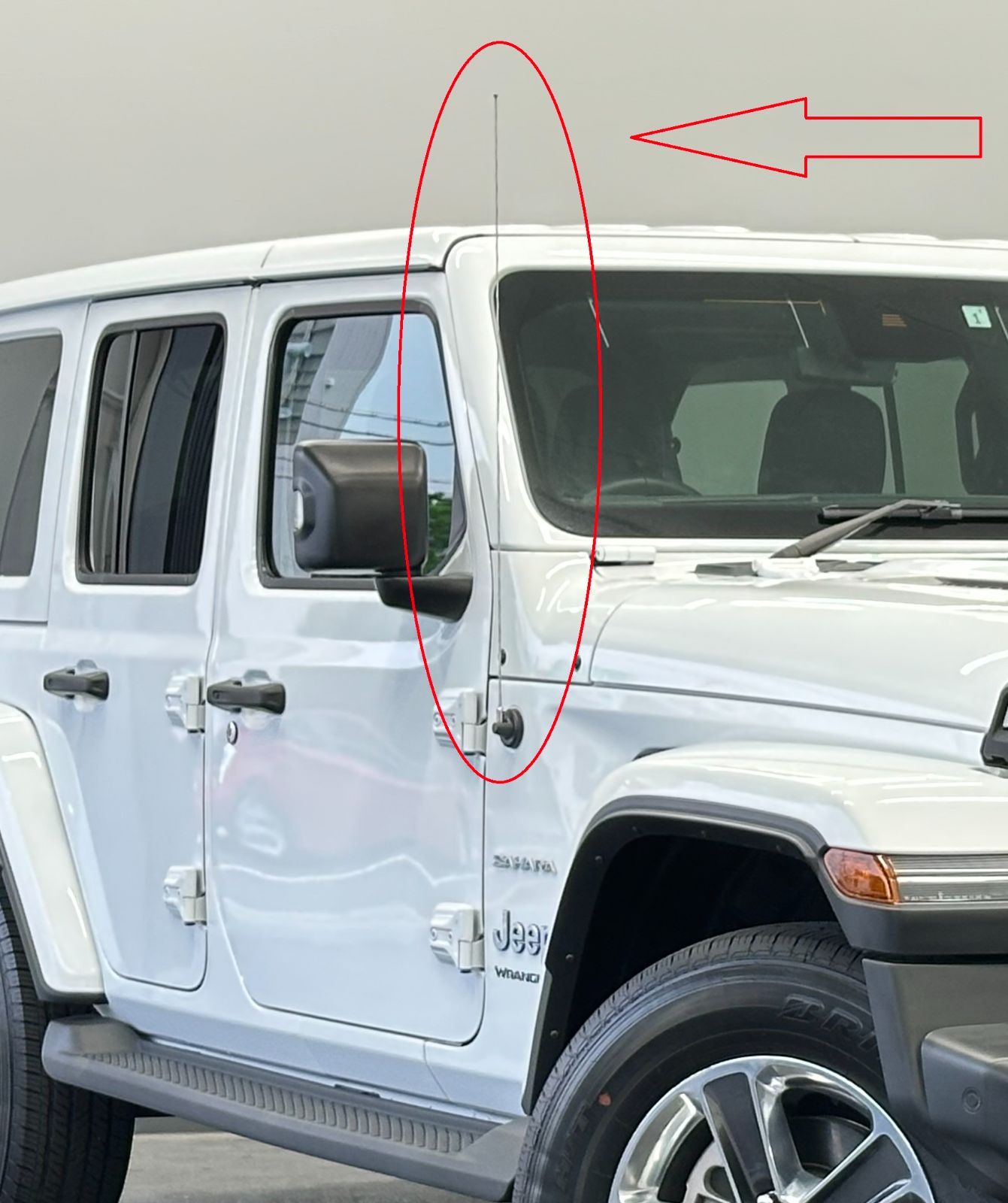 ◆新品未使用ジープJEEPラングラー用純正アンテナJKJLアンリミテッド★ ジープ/JEEP ラングラー用 純正 アンテナ 90cm JK/JL