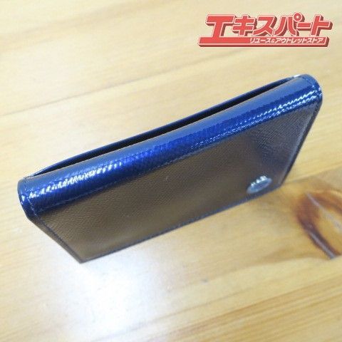 未使用品 BVLGARI ブルガリ 名刺入れ カードケース ネイビー 前橋店 