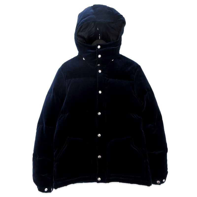 WACKO MARIA ワコマリア ダウンジャケット VELVET DOWN JKT DORMEUIL生地 ベロア ベルベット 中国製 ネイビー  M20019090 - メルカリ